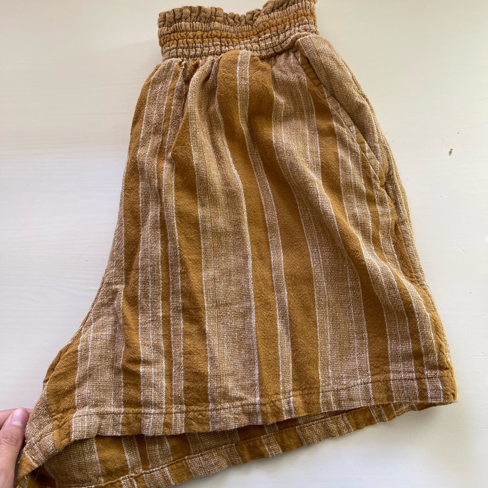 Yellow flowy shorts